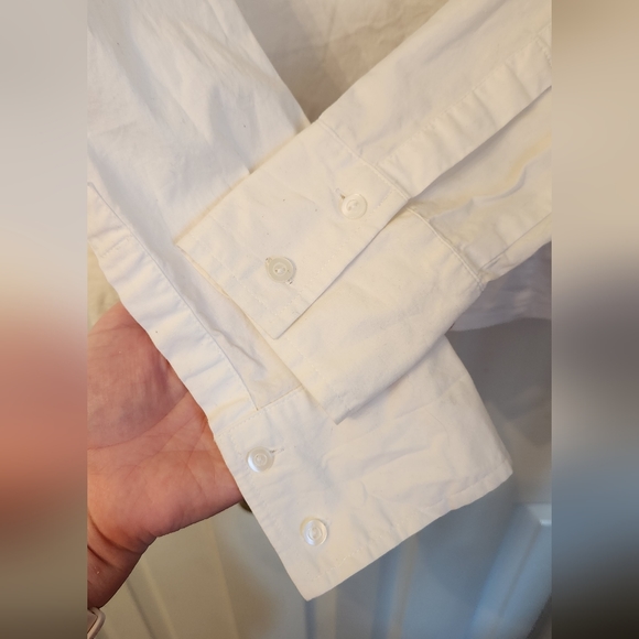 (8) Mexx white cross neck Blouse - Picture 3 of 7